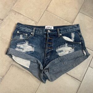 One Teaspoon - Bandits Low Waist Denim Short